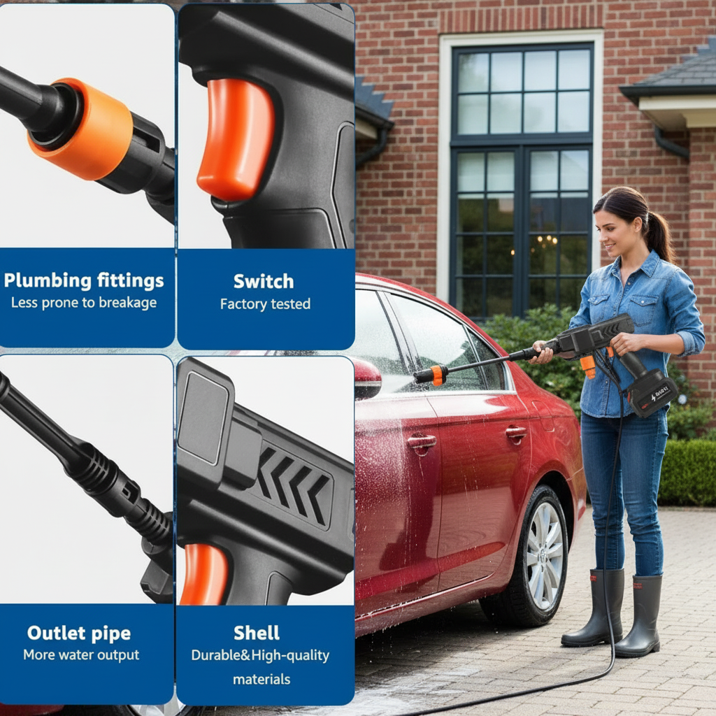 High Pressure Water CLEANING GUN  🔥 Car Wash at Home – Save 300+ AED Monthly 💦  Only 99 AED with Free Delivery