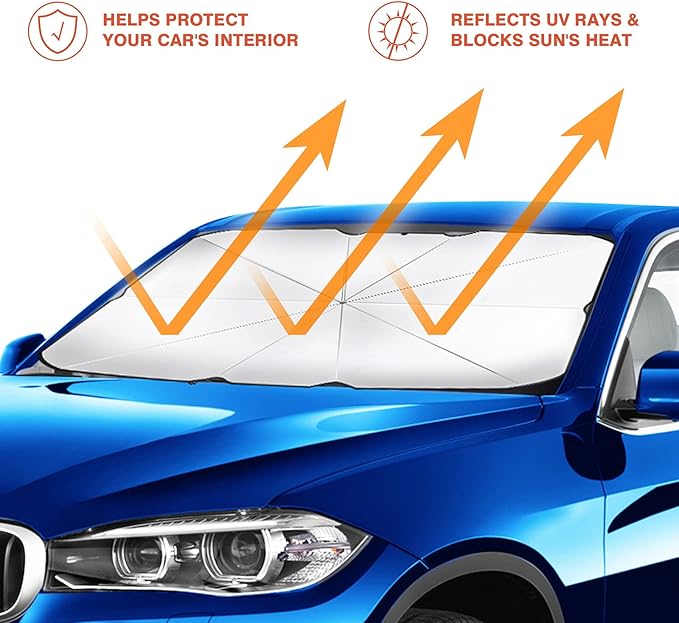 Portable Car Umbrella | Car Windshield Sun Shade
