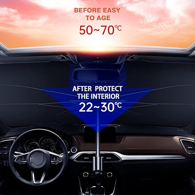 Portable Car Umbrella | Car Windshield Sun Shade